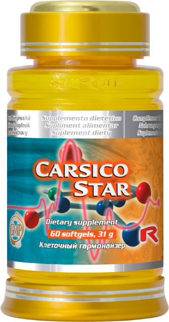 CARSICO STAR - doplnok stravy s koenzýmom Q10, L-karnitínom a vitamínom E  60 tob