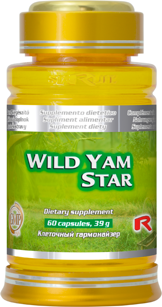 WILD YAM STAR - pre vitalizáciu a omladenie organizmu, s protinádorovými účinkami, Starlife  60 kaps - dostupné len 3 kusy